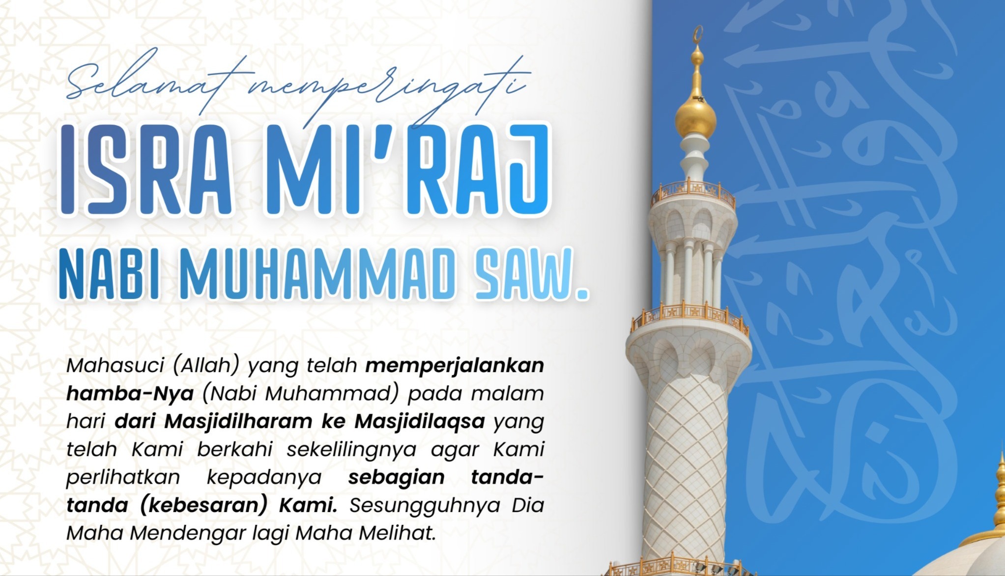 Makna Peristiwa Isra Mi’raj dan Hikmahnya bagi Kehidupan Umat Islam