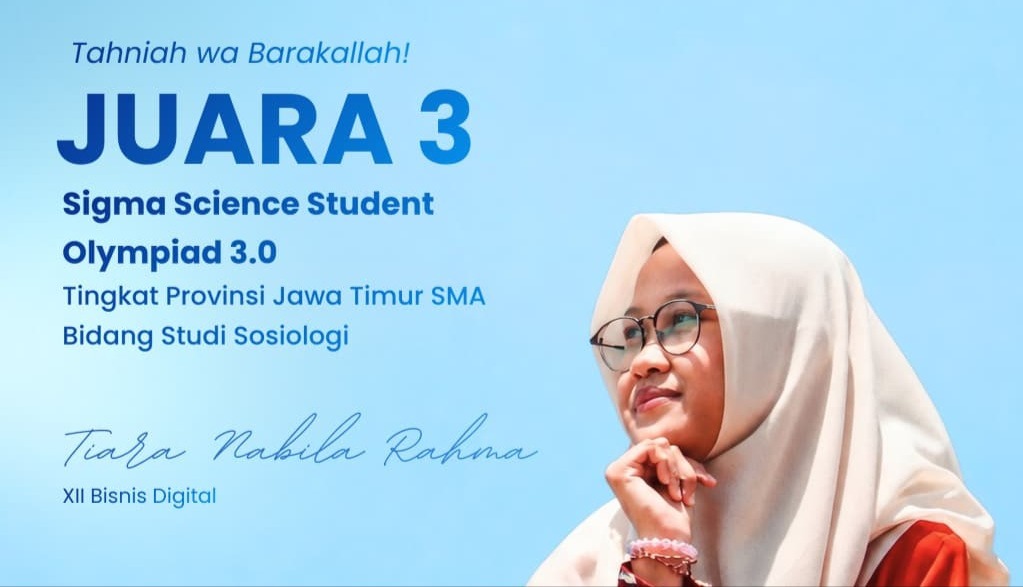 Tiara Nabila Rahma Raih Juara 3 Sigma Science Student Olympiad 3.0 Tingkat Jawa Timur